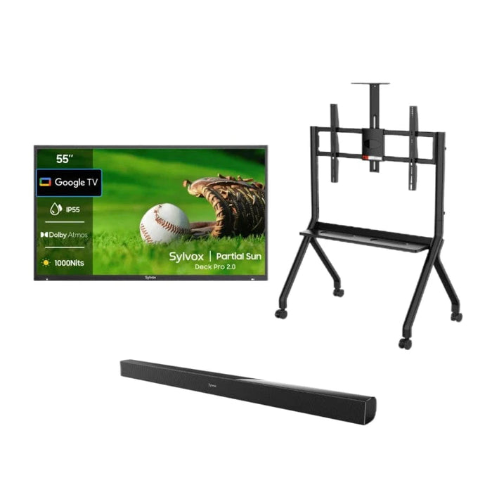 Sylvox 55" Outdoor TV (Google TV) - 2024 Deck Pro 2.0 - Partial Sun OT55A2KHGD