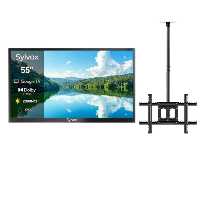 Sylvox 55" 2000Nit Google Outdoor TV - 2024 Pool Pro 2.0 Series Full Sun OT55A2KHGF