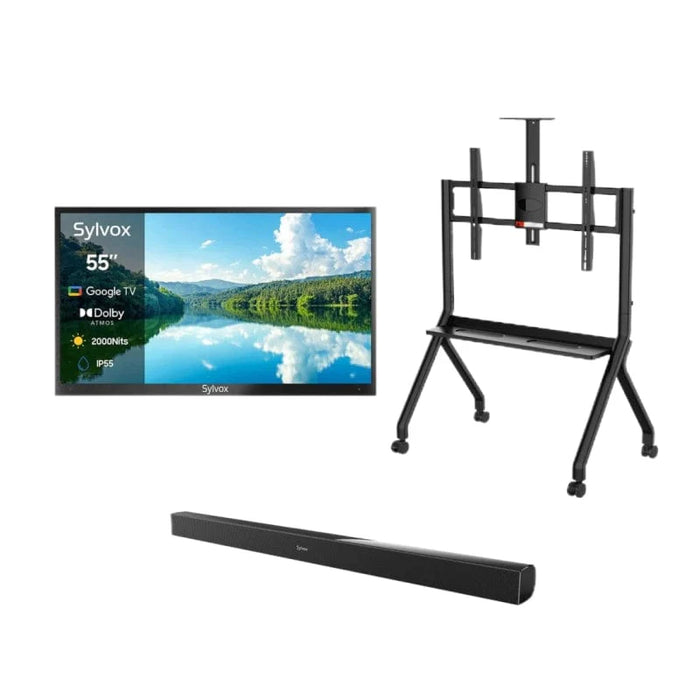 Sylvox 55" 2000Nit Google Outdoor TV - 2024 Pool Pro 2.0 Series Full Sun OT55A2KHGF