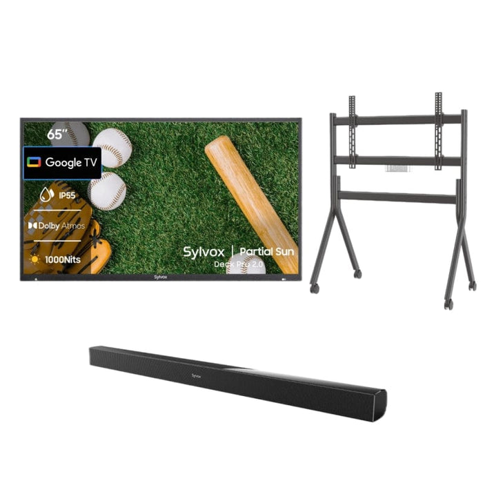 Sylvox 65" Outdoor TV (Google TV) - 2024 Deck Pro 2.0 - Partial Sun OT65A2KHGD