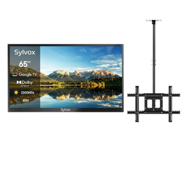 Sylvox 65" 2000Nit Google Outdoor TV - 2024 Pool Pro 2.0 Series Full Sun OT65A2KHGF
