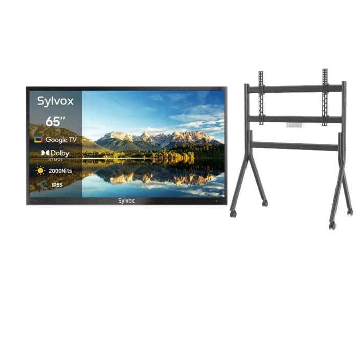 Sylvox 65" 2000Nit Google Outdoor TV - 2024 Pool Pro 2.0 Series Full Sun OT65A2KHGF