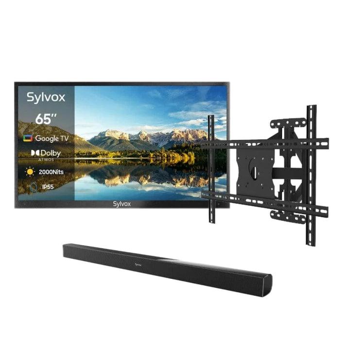 Sylvox 65" 2000Nit Google Outdoor TV - 2024 Pool Pro 2.0 Series Full Sun OT65A2KHGF