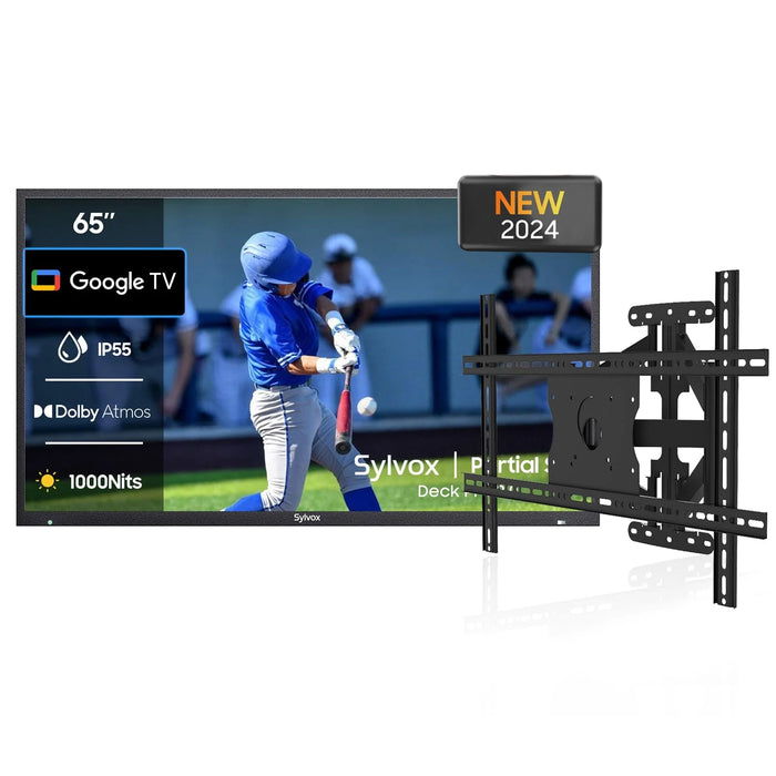 Sylvox 75" Outdoor TV (Google TV) - 2024 Deck Pro 2.0 - Partial Sun OT75A2KHGD