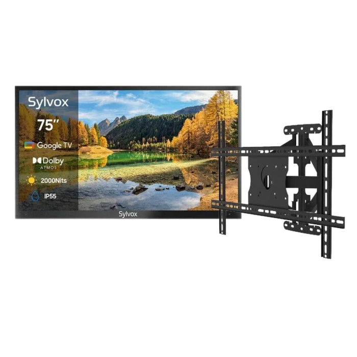 Sylvox 75" 2000Nit Google Outdoor TV - 2024 Pool Pro 2.0 Series Full Sun OT75A2KHGF