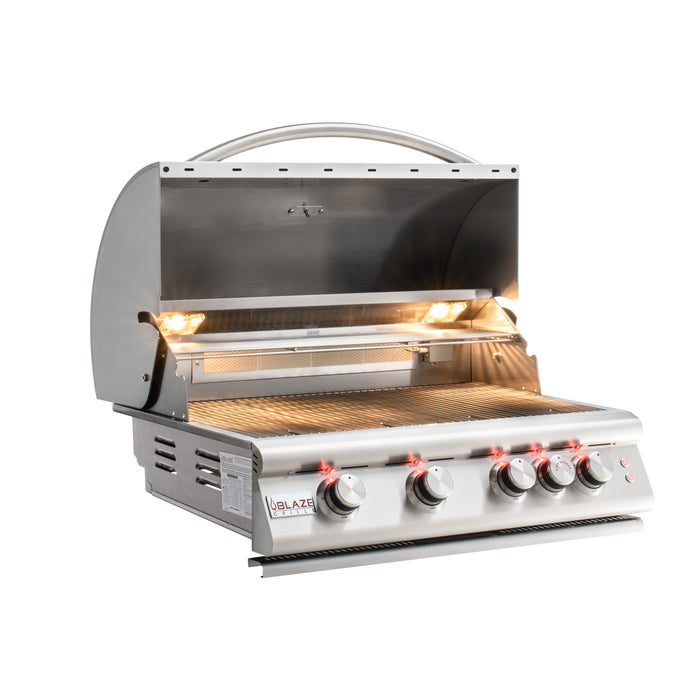 Blaze Golden Hour 10-Ft Outdoor Kitchen Island with Premium LTE+ Gas Grill B-GLDH32-LP/NG
