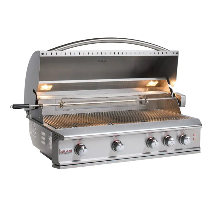 Blaze Professional LUX 44-Inch 4 Burner Built-In Gas Grill With Rear Infrared Burner BLZ-4PRO-LP/NG
