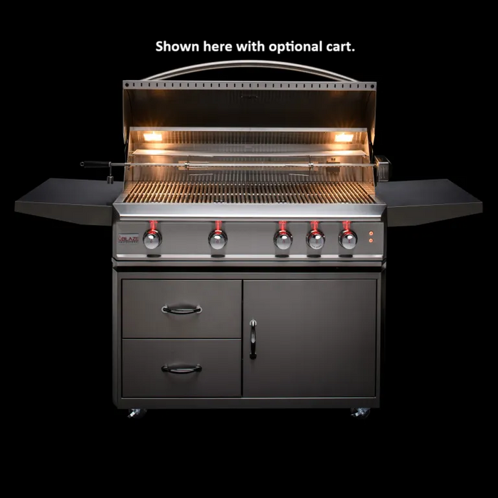 Blaze Professional LUX 44-Inch 4 Burner Built-In Gas Grill With Rear Infrared Burner BLZ-4PRO-LP/NG