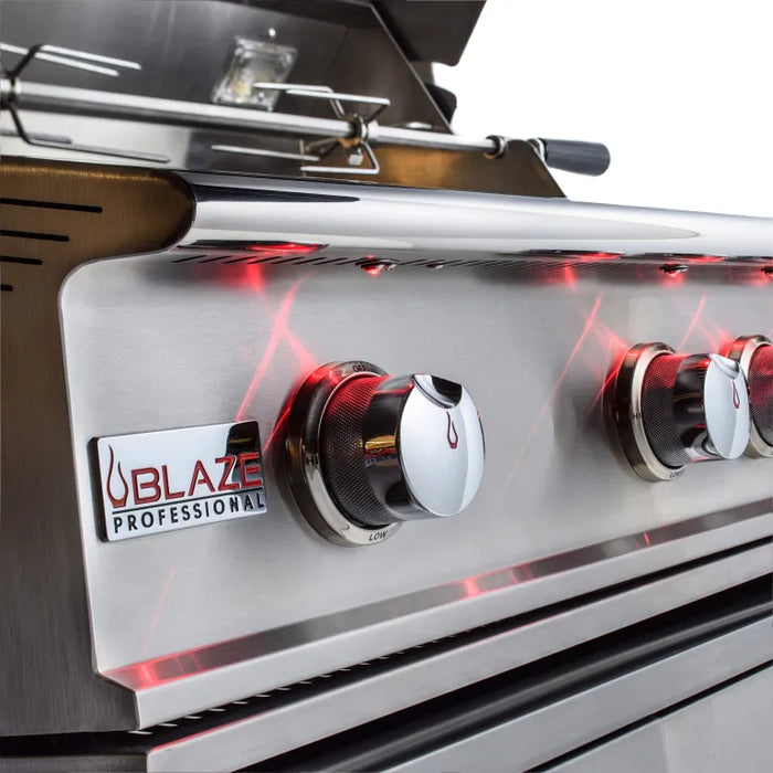 Blaze Professional LUX 44-Inch 4 Burner Built-In Gas Grill With Rear Infrared Burner BLZ-4PRO-LP/NG