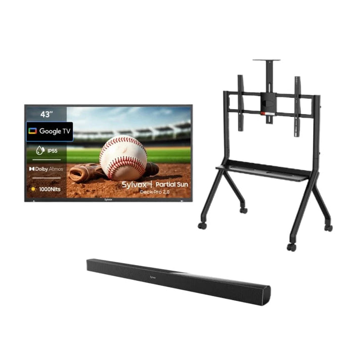 Sylvox 43" Outdoor TV (Google TV) - 2024 Deck Pro 2.0 - Partial Sun OT43A2KHGD